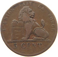 BELGIUM 5 CENTIMES 1847 5 CENTIMES 1847 HIGHER 7 ERROR #t132 0597 - 5 Centimes