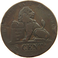 BELGIUM 5 CENTIMES 1842 Leopold I. (1831-1865) #s077 0211 - 5 Cents