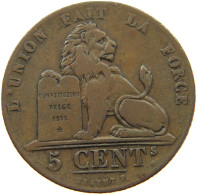 BELGIUM 5 CENTIMES 1841 5 CENTIMES 1841 DOUBLE STRUCK 1 IN DATE #t132 0581 - 5 Cent