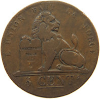 BELGIUM 5 CENTIMES 1834 Leopold I. (1831-1865) #c009 0259 - 5 Cent