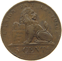 BELGIUM 5 CENTIMES 1834  #t132 0595 - 5 Centimes