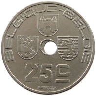 BELGIUM 25 CENTIMES 1939 MINTING ERROR 25 CENTIMES 1939 HOLE OFF-CENTER #t065 0195 - 25 Cents