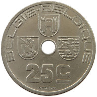 BELGIUM 25 CENTIMES 1938 MINTING ERROR 25 CENTIMES 1938 90° DIE ROTATION RIGHT #t065 0205 - 25 Cents