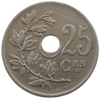 BELGIUM 25 CENTIMES 1927 MINTING ERROR 25 CENTIMES 1927 HOLE OFF-CENTER #t065 0197 - 25 Cents