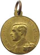 BELGIUM MEDAL 1919 Albert I. 1909-1934 WW1 ALBERT 1919 NEUFCHATEAU FISCH #s006 0249 - Sin Clasificación