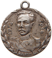 BELGIUM MEDAL 1914-1915 Albert I. 1909-1934 WW1 1914-1915 ALBERT #s007 0221 - Non Classés