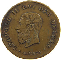 BELGIUM MEDAL 1879 Leopold II. 1865-1909 1879 FISCH #a059 0567 - Zonder Classificatie