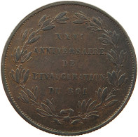 BELGIUM MEDAL 1826 25 ANNIVERSARY OF LEOPOLD INAUGURATION #t057 0027 - 1790 Stati Belgi Uniti