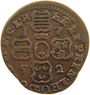 BELGIUM LIEGE LIARD 1752 MINTING ERROR #t155 0219 - 975-1795 Prince-Bishopric Of Liège