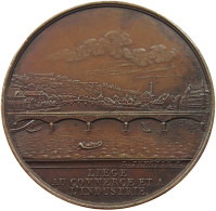 BELGIUM LIEGE MEDAL 1837 BRIDGE IN LIEGE 1837 JEHOTTE #t065 0117 - 975-1795 Principauté De Liège 