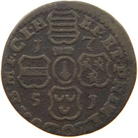 BELGIUM LIEGE LIARD 1751  #t137 0257 - 975-1795 Principauté De Liège 