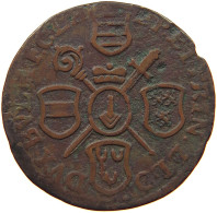 BELGIUM LIEGE LIARD 1723 OVERSTRUCK #s060 0073 - 975-1795 Prince-Bishopric Of Liège