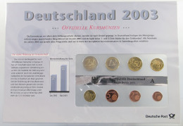 BRD KMS SET 2003  #bs09 0185 - Münz- Und Jahressets