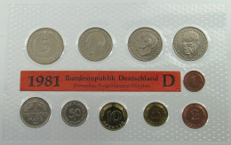 BRD KMS SET 1981 D  #ns02 0225 - Mint Sets & Proof Sets