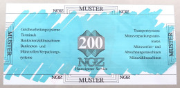 BRD BANKNOTE 200  MUSTER BANKNOTE 200 #alb051 1551 - Autres & Non Classés