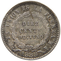 BOLIVIA 10 CENTAVOS 1883  #t135 0303 - Bolivia