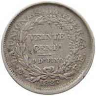 BOLIVIA 20 CENTAVOS 1887  #t135 0297 - Bolivie