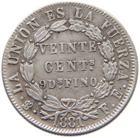 BOLIVIA 20 CENTAVOS 1881  #t135 0299 - Bolivie