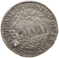 BOLIVIA 2 SOLES 1853 PROCLAMATION MEDAL #t135 0289 - Bolivië