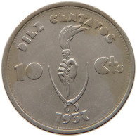 BOLIVIA 10 CENTAVOS 1937  #t092 0055 - Bolivie