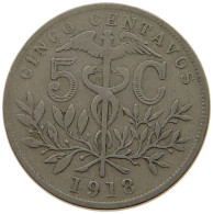 BOLIVIA 5 CENTAVOS 1918  #t060 0371 - Bolivia