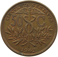 BOLIVIA 50 CENTAVOS 1942  #t060 0391 - Bolivië