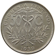 BOLIVIA 50 CENTAVOS 1939  #t060 0379 - Bolivië