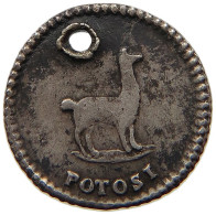 BOLIVIA 1/4 SOL 1852 POTOSI #t060 0341 - Bolivië