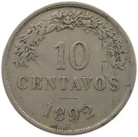 BOLIVIA 10 CENTAVOS 1892 H  #t060 0359 - Bolivie