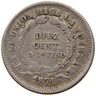 BOLIVIA 10 CENTAVOS 1871 ER  #t060 0279 - Bolivië