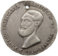 BOLIVIA MEDAL 1850 PRESIDENT BELZU 1850 SILVER MEDAL #t060 0189 - Bolivia