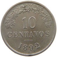 BOLIVIA 10 CENTAVOS 1892  #s034 0281 - Bolivia