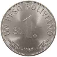BOLIVIA BOLIVIANO 1969  #c033 0325 - Bolivia