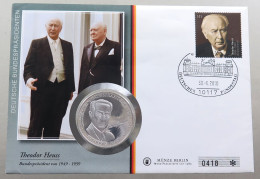 BRD NUMISBRIEF / STATIONERY MEDAILLE 2010 THEODOR HEUSS 1949-1959 #ns01 0227 - Sonstige & Ohne Zuordnung