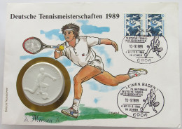 BRD NUMISBRIEF / STATIONERY MEDAILLE 1989 TENNIS 1989 MEISSEN #ns01 0053 - Other & Unclassified