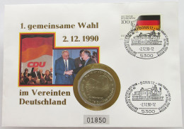 BRD NUMISBRIEF / STATIONERY MEDAILLE 1990  #ns01 0189 - Andere & Zonder Classificatie