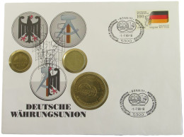 BRD NUMISBRIEF / STATIONERY MARK  DEUTSCHE WÄHRUNGSUNION #bs15 0055 - Altri & Non Classificati