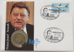 BRD NUMISBRIEF / STATIONERY 2 MARK 1990 STRAUSS #ns01 0117 - Otros & Sin Clasificación