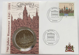 BRD NUMISBRIEF / STATIONERY 1991 HANNOVER #ns01 0007 - Autres & Non Classés