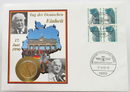 BRD NUMISBRIEF / STATIONERY 1990 EINHEIT #ns01 0133 - Sonstige & Ohne Zuordnung