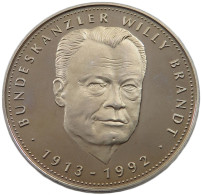 BRD MEDAILLE 1992 WILLY BRANDT #w033 0647 - Autres & Non Classés