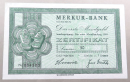 BRD ZERTIFIKAT 1969 MERKUR BANK ZERTIFIKAT 1969 MONDLANDUNG #alb052 0627 - Otros & Sin Clasificación