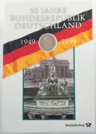 BRD SET 2 MARK + BRIEFMARKEN 1999 50 JAHRE BUNDESREPUBLIK DEUTSCHLAND #bs15 0065 - Münz- Und Jahressets