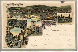 CPA - (70) HERICOURT  - Carte Type Gruss-Souvenir Lithographique De 1900 - Héricourt