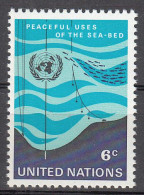 UNITED NATIONS NY   SCOTT NO 215   MNH     YEAR  1971 - Neufs