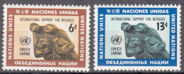 UNITED NATIONS NY   SCOTT NO 216-17   MNH     YEAR  1971 - Ungebraucht