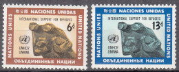 UNITED NATIONS NY   SCOTT NO 216-17   MNH     YEAR  1971 - Neufs