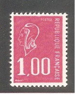 Marianne BEQUET 1977 - Y&T N° 1892b - 1 F. Rouge -  SANS Bande PHO. Neuf. - 1971-1976 Marianna Di Béquet
