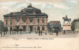 SUISSE - Genève -  Théâtre Et Monument Dufour - Colorisé - Carte Postale Ancienne - Genève