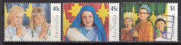AUSTRALIA 1673-1675,used,falc Hinged,Christmas 1997 - Used Stamps